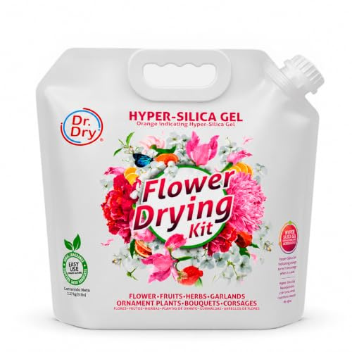 Silica Gel Secado de Flores y Frutos (Hyper Silica) 2.2 kg - Dr. Dry Flower Drying Kit