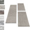 Carpettex Teppich Set di tappeti a pelo corto per il letto della camera da letto altezza del pelo 4mm 3 pezzi, colore:Beige, set letto:2 pezzi 60x100 + 1 pz 80x150