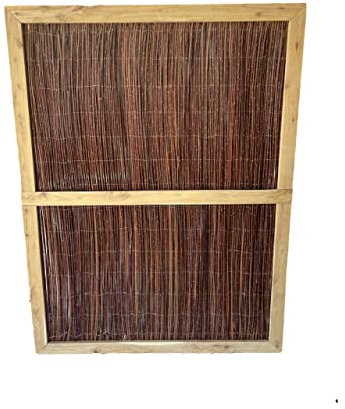 Nature LOUNGE Sichtschutzwand Weide 120 x 180 cm - Sichtschutz Garten Trennwand Büro Natur Raumteiler