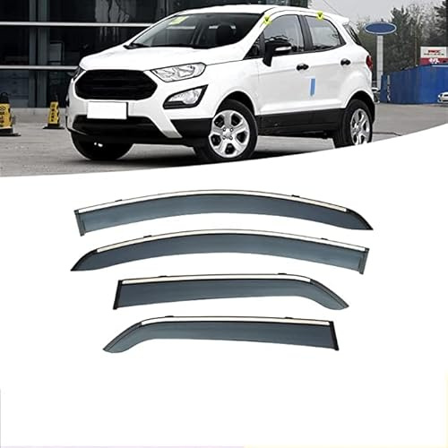 Juego de 4 Deflectores de Viento, Protector de Nieve para Lluvia Y Sol de Baja Acumulación de Calor para Reemplazo de Automóviles para Ford EcoSport 2013+