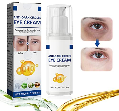 Crema de Ojos para Círculos Oscuros,Crema Reafirmante para Ojos,Bolsas y Ojeras,Hidratante Crema de Ojos,Elimina Bolsas de Ojos, Arrugas,100ML (A)