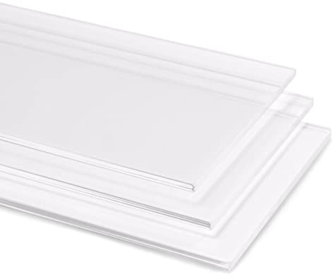 3mm Clear Extruded Acrylic Transparent Gloss Perspex Plexiglas Plastic Sheet Panel with Finished Polished Edges - Various Sizees (400mm x 600mm)