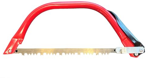 Tool Essentials 12 Bow Saw with Tube Steel Frame and Ergonomic Handle, Ideal for Small Yard Project With a Quick Release Blade Change Mechanism