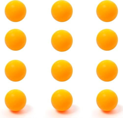 Navoys Beer Pong Balls, Orange Ping Pong Balls, 40mm Ideal for Adult Drinking Games Not suitable for Professional Athletes, Practice, Competition (12 Piece Beer Pong Balls)