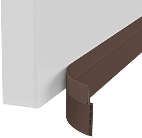 GRIFEMA GA4102 Paraspifferi per Porta, Paraspifferi Sottoporta, Autoadesivo, 100 cm x 5 cm, Marrone