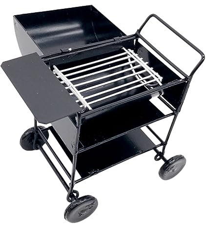TOYANDONA 2stücke Miniatur Grill Zubehör Für Puppenhaus Realistisches BBQ Modell Für Miniaturküchen Puppenhaus Accessoire Kreatives Spielzeug Für Modellbauer