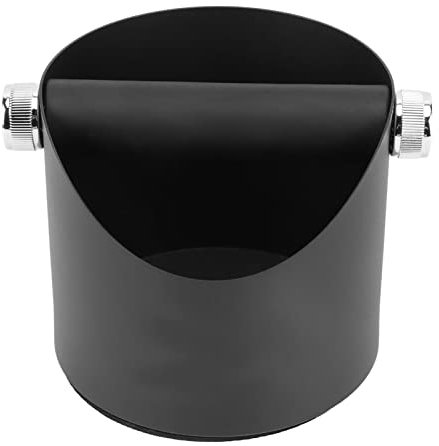 Caja de golpe de café, contenedor de basura para espresso, caja de golpe de espresso, contenedor de café, cubo de basura de metal para espresso, contenedor de posos de espresso, (Jwtheee6FaVQ-12)