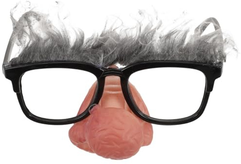 Hemobllo Clown Nase Brille Schwarz Spaß Party Deko Accessoire FüR Halloween Karneval KostüM