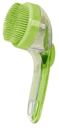 Btgghytr Massagebürste für Hunde mit langem Griff, mit Shampoo-Spender, Badezimmer, Katzen, Massagekamm, Fellpflege, Duschbürste