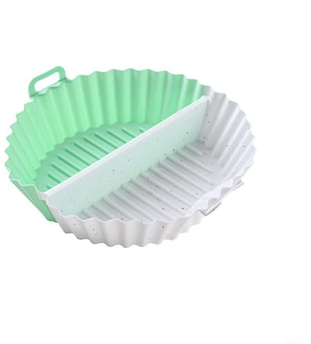 Jonikuper Silicone Baking Tray with Divider - Reusable Non- Pan for Oven and Air Fryer, High Resistant, 20 x 20 x 4.5 cm(B)