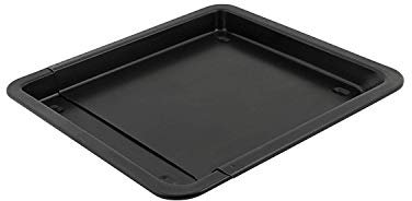 axentia Universal-Backblech zum Ausziehen - Pflaumenkuchen-Blech ausziehbar 33 - 52 cm Schwarzblech