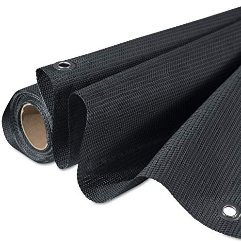 Windhager Balkonblende Sichtschutzmatte Aeris, Sonnenschutz 0,9 x 5 m, Anthrazit