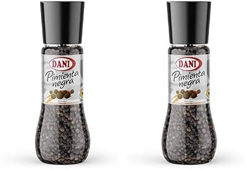 Dani - Poivre Noir avec Moulin 200 gr (Lot de 2)