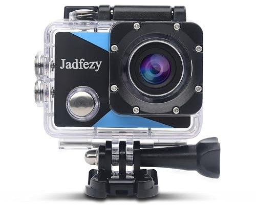 Nvgfelis Action Cam FHD 1080P, Unterwasserkamera wasserdicht bis 30M, Actionkamera mit 2×900 mAh wiederaufladbare Akkus und Zubehör-Set