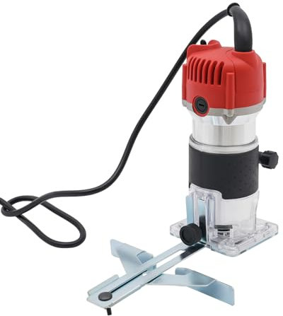 Fresatrice elettrica da 800 W, fresatrice a mano con una sola mano, fresatrice multifunzione, fresatrice per bordi elettrici, fresa professionale per legno per taglio dei bordi, 30000r/min 220 V