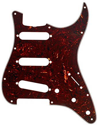 Fender® »STRATOCASTER® PICKGUARD - '60S VINTAGE-STYLE - 11-HOLE - S/S/S« S/S/S« Battipenna per Strat® - 4-Strati - 3x Single Coil - Colore: Tortoise