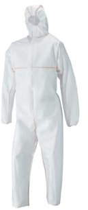 DuPont ProShield 20 SFR | Schutzanzug mit Kapuze, Kategorie III, Typ 5, 6 und EN 14116 Index 1| Weiß | Größe XXL