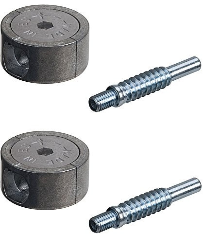 Gedotec Ixconnect Möbelverbinder Exzenter Schrank-Verbinder mit Confa 35 Verbindergehäuse | Gewindelänge: 35 mm | Verbinder mit Ø 35 mm | 2 Stück - Korpus-Verbinder Universal zum Einlassen im Holz