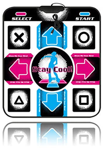 Dance Mat Tanzmatte rutschfest Abriebfest, DDR USB Dancing Pad, Fitness Körperformung Tanz Matte Kompatibel mit Windows 98/2000 / XP / 7