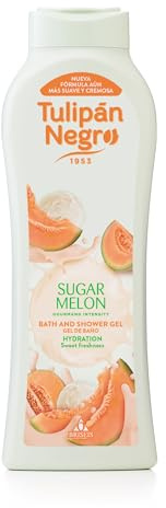 Tulipán Negro - Gel de Baño Sugar Melon, Gel de Ducha Nutritivo e Hidratante, Fragancia dulce a Melón, 650 ml