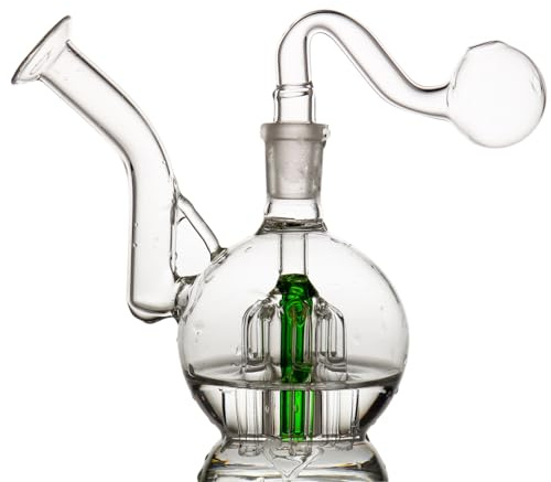 Small Glass Bong And Rig For Smoking Bongs - Handmade Mini Bong With Unique Design - Includes Smoking Accessories “Nicotine Free”