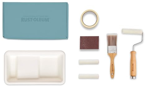 Rust-Oleum Ready to Roll - Eco Paint Kit (Small) - Bathroom Tile Matt Ocean Blues