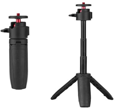 Generic Asta di estensione per selfie compatibile con DJI Osmo Pocket 3, treppiede estensibile con testa a sfera a 360°, vite da 1/4 per Pocket 3