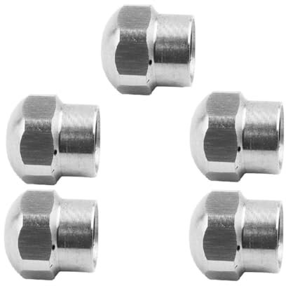 5Pcs 1/8 Abfluss Reinigung Düse Edelstahl Hochdruck Waschmaschine Schlauch Kanalisation Rohr Reiniger Spray Löcher Reinigung Werkzeuge Ersatzteile