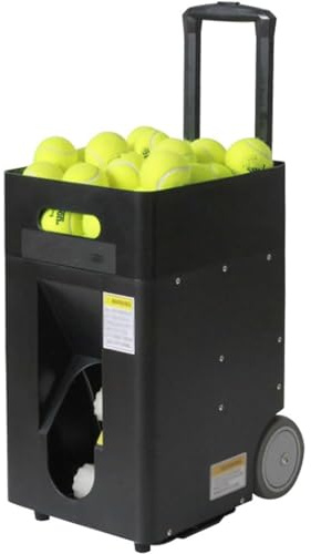 CGLYYDS Machine De Balle De Tennis Portable, Machine D'entraînement/Lanceur/équipement pour La Pratique Quotidienne, Angle De Lancement Réglable, 50 Balles, pour Débutants, Entraînement en Solo
