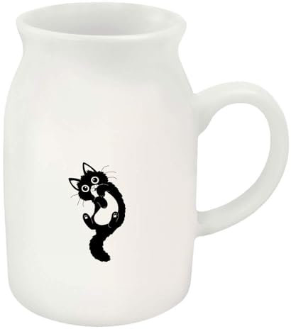 Azeeda 300ml 'Rolling Fluffy Cat' Ceramic Milk Jug (MJ00016245)