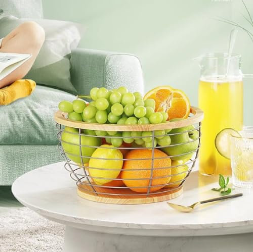 Ripiani Portafrutta Design Moderno Ed Elegante Cesto da Frutta - Fruttiere Cestino per Frutta, Agrumi, Noci, Alimenti - 28 X 16 Cm,B