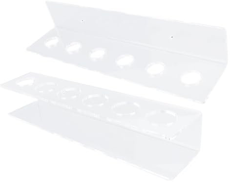 TYTOGE Acryl-Pool-Queue-Wandregal, Transparenter, Platzsparender Billard-Queue-Stick-Wandhalter für 6 Queues