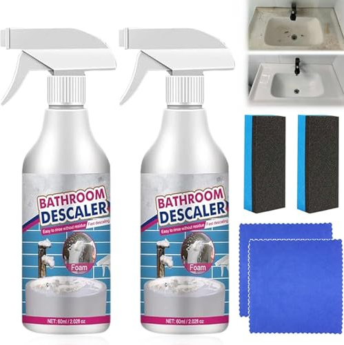 2 st Reshline Foam Cleaner,Reshline Stubborn Stains Cleaner,Badrumsavkalkningsmedel Skumrengöringsmedel,Multipurpose Bubble Cleaner Köks djuprengöringsspray