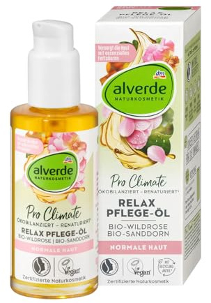 alverde NATURKOSMETIK Relax Pflege-Öl Wildrose, Sanddorn, 100 ml