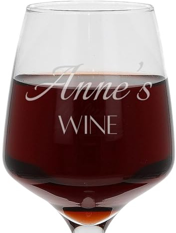 Always Looking Good Personalised Name's Wine Engraved Novelty 400ml Large Wine Glass Customised with Any Name for Any Occasion, Laser Engraved Wine Gifts for Women & Men Custom Stemmed Glassware