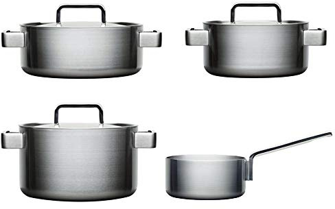 Iittala 1010451 Pfannen 4er Tools Pfannen-4er Set, Edelstahl, Silber, 30 cm, 4