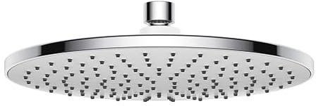Bürstenking Duschkopf Regendusche, ø 23 cm, ½ Kugelgelenk, einfache Montage, leicht zu reinigende Regendusche, Regendusche Duschkopf mit Silikon Düsen, Chrom