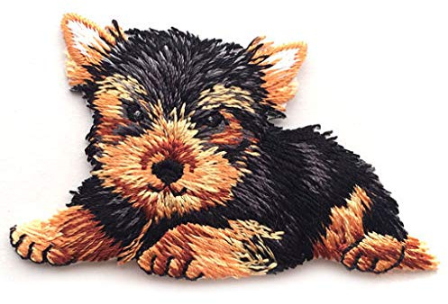 Mono-Quick GmbH Applikationen - Tiermotive - aufbügelbar Hund ca. 4,0x6,5 cm braun/schwarz 1 St