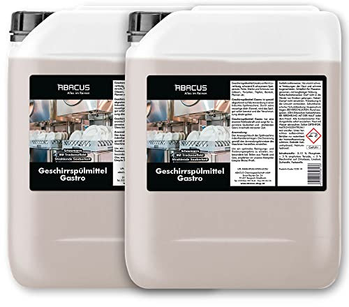 ABACUS® 10 L Geschirrspülmittel Gastro - Geschirrspülmittel für Industriespülmaschinen (1220.10)