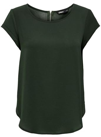 Only Mujer Onlvic S/S Solid Top Noos Wvn Camiseta, Verde (Green Rosin), 46