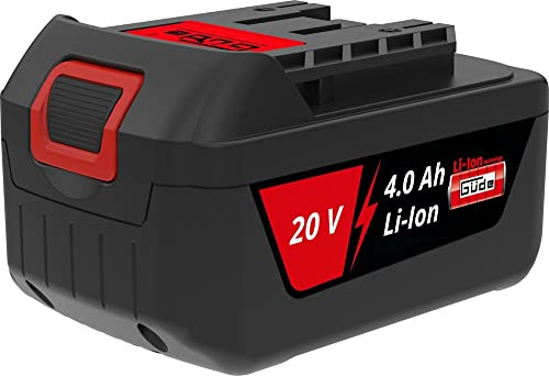 Güde 95811 Akkupack AP 20-40.1 (Li-Ionen Akku 20 V, 4 Ah, 80 Wh, Ladezustandsanzeige, passend für Akku Rasenmäher Art.-Nr.: 95809 und 95814, Gewicht 0,6 kg)