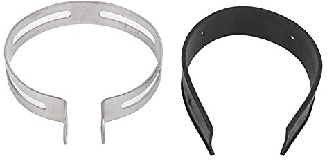 Akozon Universal Stainless Steel Motorcycle Exhaust Pipe Clamp Fixed Ring Holder for Most Motorcycles