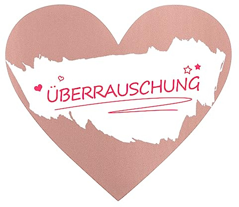 Kesote Rubbellose Scratch Sticker 48 PCS Rubbel Etiketten Herz 7,5cm | Rubbellos Aufkleber Rosegold, für Rubbelkarte Überraschung Hochzeit Valentinstag Weihnachten