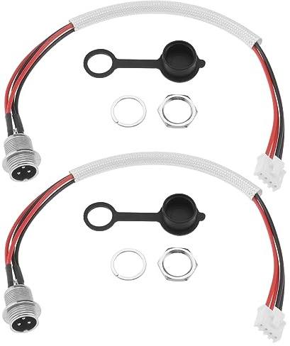 The Lord of the Tools 2 Sets 3-poliger 4-Draht Ladeanschluss für Selbstausgleichenden Hoverboard Elektroroller Ersatzzubehör 22cm Kabellänge