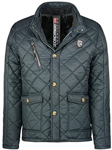 Geographical Norway- Parka de hombre CARGUE Negro Talla XL