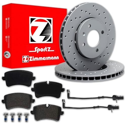 ZIMMERMANN Sport-Bremsscheiben 330mm + Beläge hinten für A6 A7 4G C7