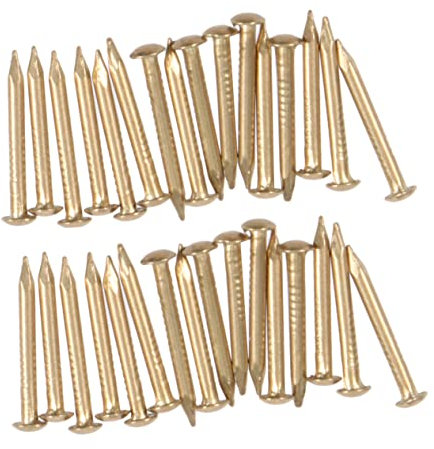 Gatuida 100St dekorative Nägel tatsächl möbelnägel Betonnägel schneidet Haare Vintage-Dekor Retro-Dekor Nägel aus Messing Möbelzubehör Miniatur Suite Kupferplatte schmücken Schmuckkästchen