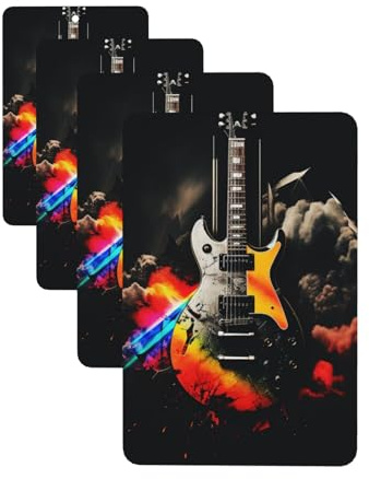Car Air Fresheners 4Pcs Rock Music Air Freshener for Women Cute Car Interior Accessories Hanging for Cars Mirror Men