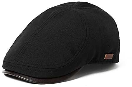 TOP-EX wasserdichte Herren Schiebermütze für Regenwetter - Stilvolle Schirmmütze im Peaky Blinders Stil, ideal für Golf, Angeln, Schießen, Wandern, Jagd und als Schlägermütze M-3XL | Wasserabweisendes Außenmaterial, wasserdichte Membran, Baumwollfutter, fester Schirm, Passform, Golf, Angeln, Wandern, Jagd