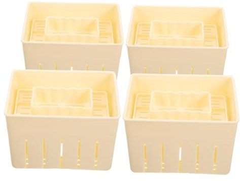 UTHCLO 4 Piezas De De Prensado De Queso Suministros Para Hacer Queso Simple Para Tofu De Tofu Doméstica Molde Para Hacer Tofu Molde Para Prensar Tofu Molde Para